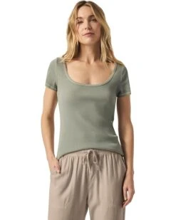 Splendid Posie Scoop Neck Short Sleeve Tee | Shirts & Tops