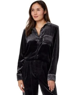 Splendid Irene Velvet Button-Down | Shirts & Tops
