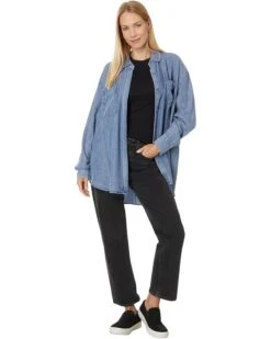 Splendid Macie Indigo Button Down | Shirts & Tops -Sofft Shoes Store 71umeLPIE1L. AC SR736920